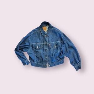 Levi Strauss Co Denim Jean Jacket Women Medium Blue Trucker Style Classic